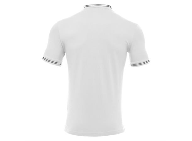 Yukar Polo HVIT/GRÅ XL Sporty poloskjorte i bomull 