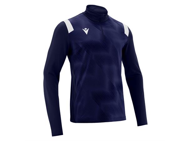 Purus 1/4 Zip Top NAV/WHT S Teknisk treningsgenser - Unisex 