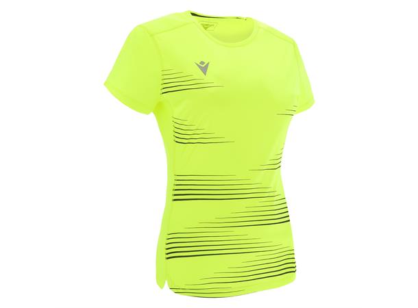 Irma Shirt Dame NYEL/BLK L Teknisk løpe t-skjorte til dame 