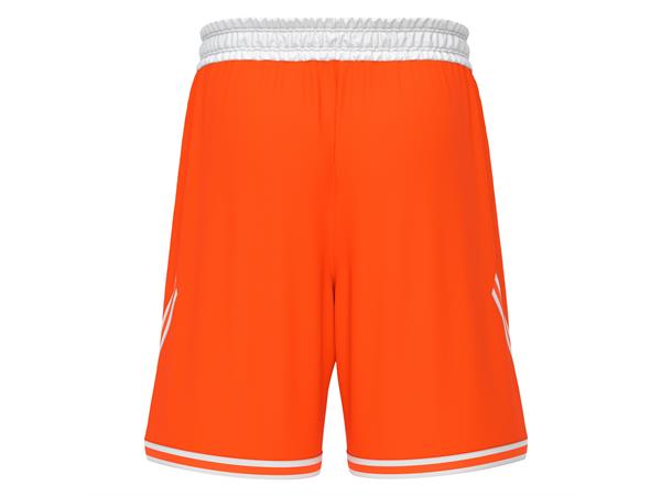 Kansas Basket Eco Shorts ORA/WHT M Teknisk basketshorts - Unisex 