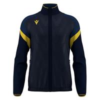 ODIN full zip top NAV/YEL 3XS Jakke med kontrastdetaljer